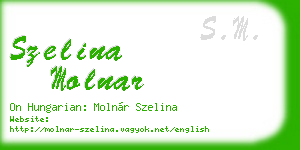 szelina molnar business card